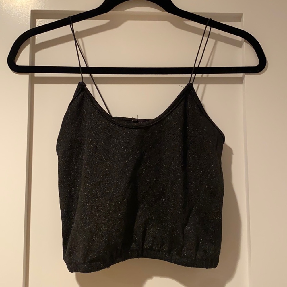 Black sparkly tank